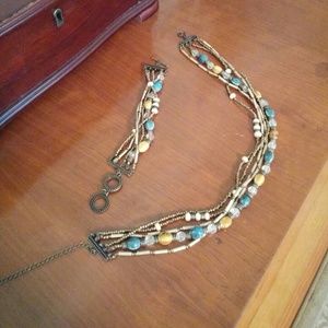 Premier twisted multi-strand necklace and bracelet